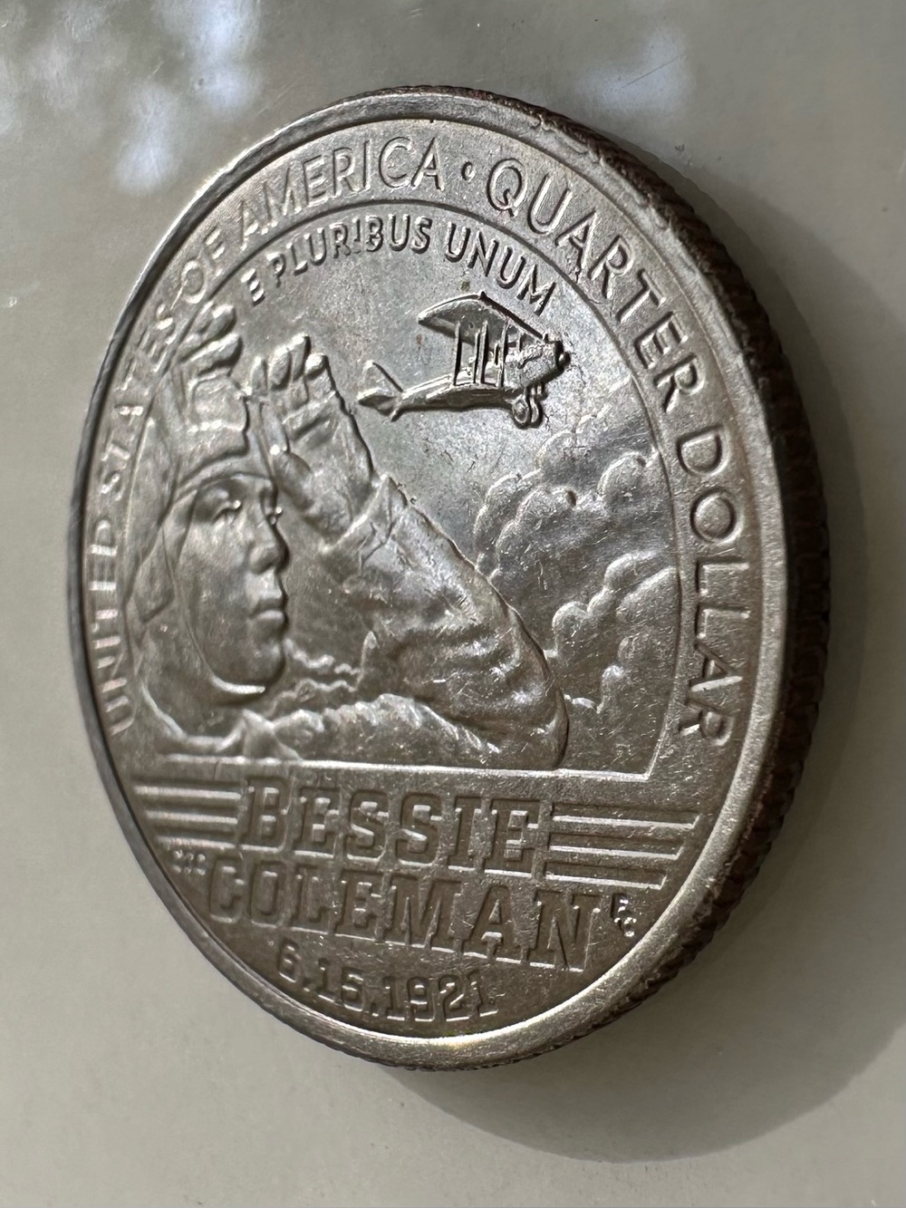 2023-D Bessie Coleman Quarter - Weak Strike / Filled Die Anomaly